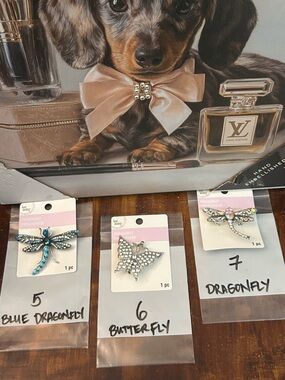 👜 Game Brooch/Pendant  for Jimmy Choo, Tory Burch orLV  Dust Bag